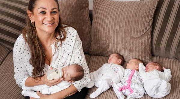 Това е чудо: 50-годишна баба на 8 внучета стана майка на четиризнаци