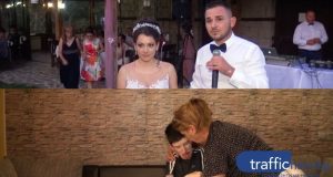 Младоженци от Карлово даряват парите за букети от сватбата си на мъж с церебрална парализа