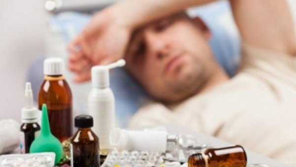 Псевдогрип удря тежко белите дробове