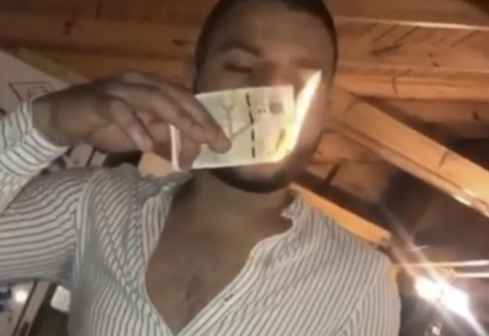 Това същество си пали цигарата с десетолевка СНИМКИ ВИДЕО